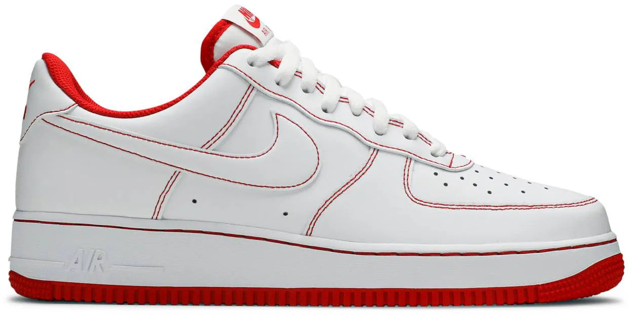 Air Force 1 '07 Contrast Stitch - White University Red - Imagem 1