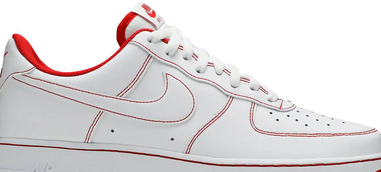 Air Force 1 '07 Contrast Stitch - White University Red - Imagem 2