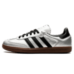 Tênis Adidas Samba OG Feminino "Silver Metallic Black Gum" Prata