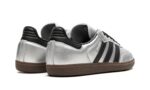Tênis Adidas Samba OG Feminino "Silver Metallic Black Gum" Prata - Imagem 3