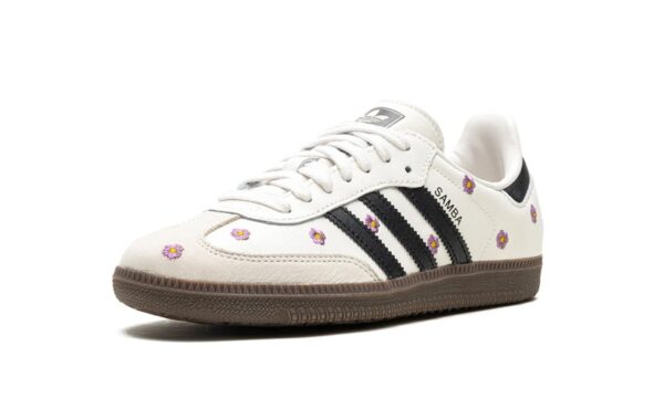 Tênis Adidas Samba OG Feminino "Purple Floral" Branco - Imagem 4