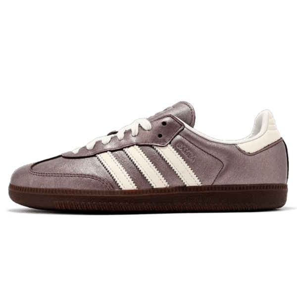 Tênis Adidas Samba OG Feminino "Supplier Colour Off White Gum" Metálico - Imagem 1