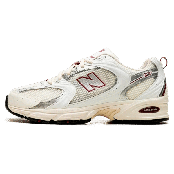 Tênis New Balance 530 "Sea Salt Mercury Red" Branco / Bordô - Imagem 1